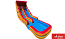 18 FT Volcano Slide (WET OR DRY) $50 EXTRA FOR WET #E35