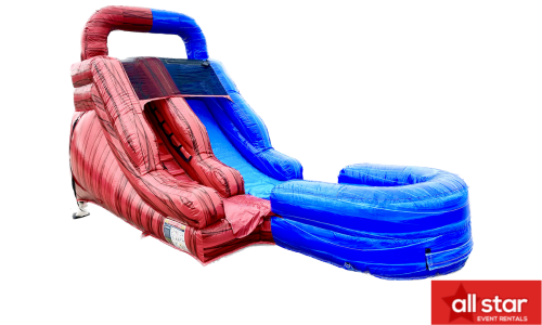 12FT Fire N Ice Slide -(WET OR DRY) $50 EXTRA FOR WET #E293 12FT Fire N Ice Slide -(WET OR DRY) $50 EXTRA FOR WET #E293