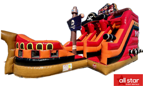 19 FT Dual Lane Pirate Slide (Dry only) #BC037 19 FT Dual Lane Pirate Slide (Dry only) #BC037