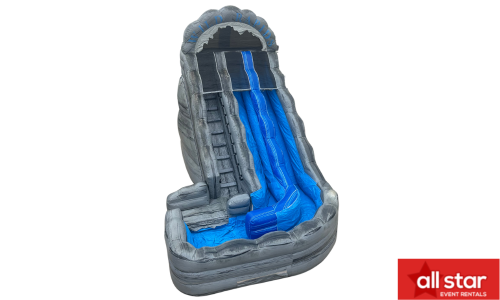 19 FT Wild Rapids Dual Lane Slide (WET OR DRY) - $75 EXTRA FOR WET #B208 19 FT Wild Rapids Dual Lane Slide (WET OR DRY) - $75 EXTRA FOR WET #B208