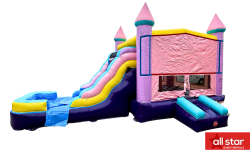 4 in 1 Jumbo Pink Castle (WET/DRY) #BD117 4 in 1 Jumbo Pink Castle (WET/DRY) #BD117