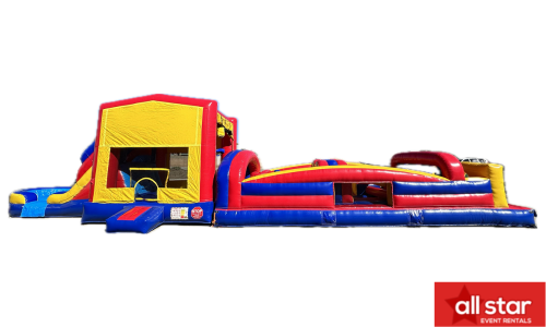 Combo 10: 4-1 Jumbo & 30 ft Obstacle Course Combo 10: 4-1 Jumbo & 30 ft Obstacle Course