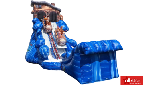 23 FT Log Ride Slide (WET OR DRY) $75 EXTRA FOR WET #BD128 23 FT Log Ride Slide (WET OR DRY) $75 EXTRA FOR WET #BD128