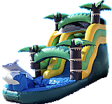 16 Ft Palm Tree Water Slide (NON AIRBED) #CN46